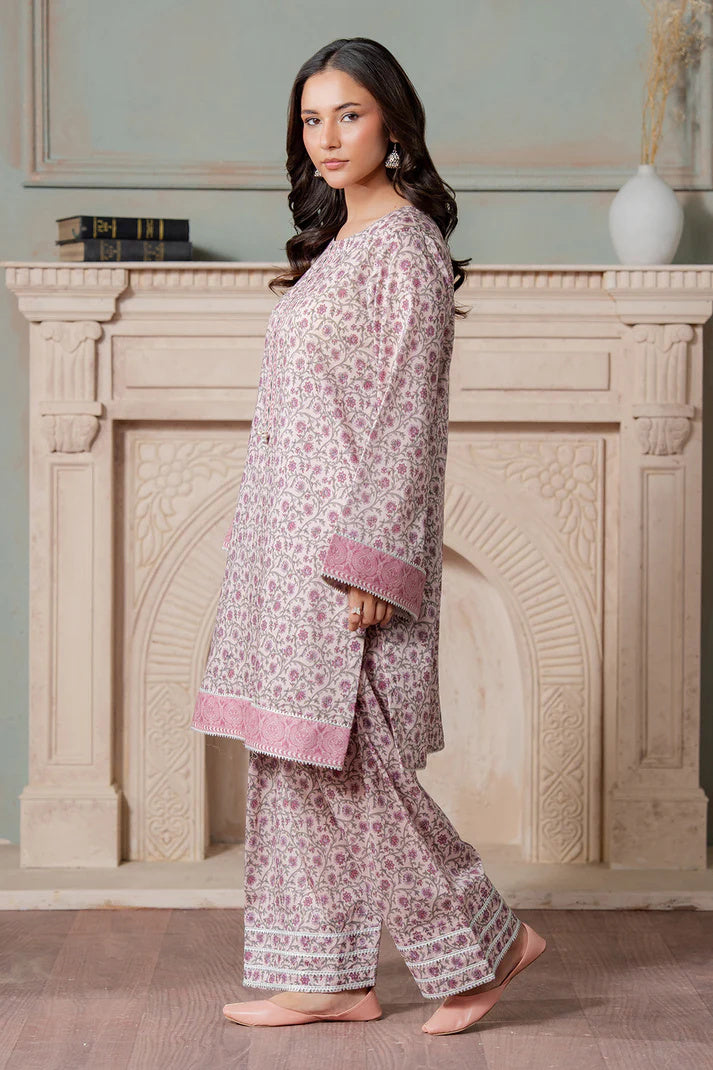 Zellbury 0735 2pc Printed Lawn Shirt with Printed Cambric Trouser