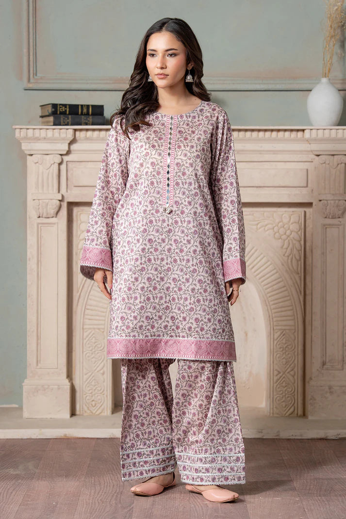 Zellbury 0735 2pc Printed Lawn Shirt with Printed Cambric Trouser