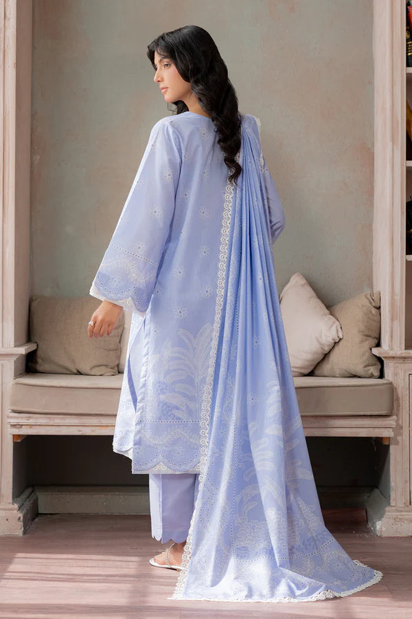 Zellbury 0765 3Pc Paste Print Lawn Shirt & Dupatta