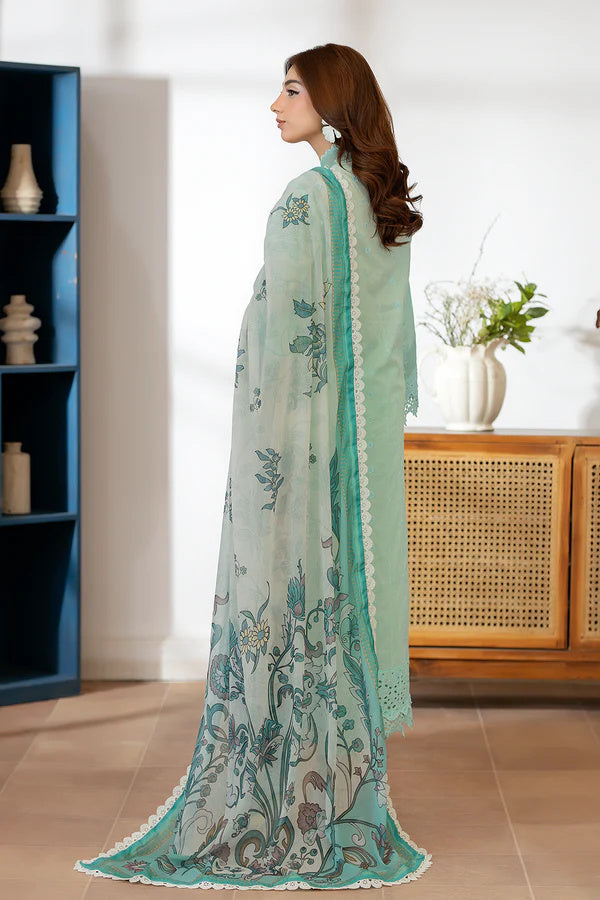 Johra Zoraline Js-494 Chikankari Lawn with Printed Chiffon Dupatta
