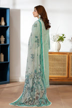 Johra Zoraline Js-494 Chikankari Lawn with Printed Chiffon Dupatta