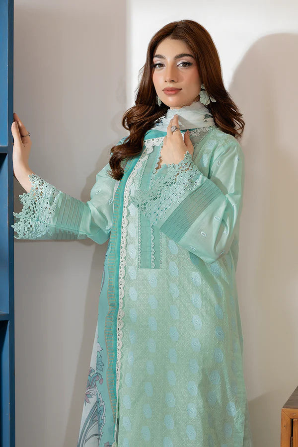 Johra Zoraline Js-494 Chikankari Lawn with Printed Chiffon Dupatta