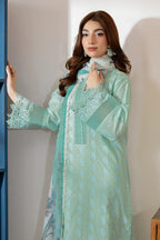 Johra Zoraline Js-494 Chikankari Lawn with Printed Chiffon Dupatta