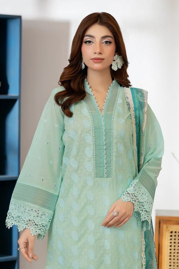 Johra Zoraline Js-494 Chikankari Lawn with Printed Chiffon Dupatta