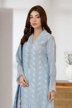Johra Zoraline Js-496 Chikankari Lawn with Printed Chiffon Dupatta