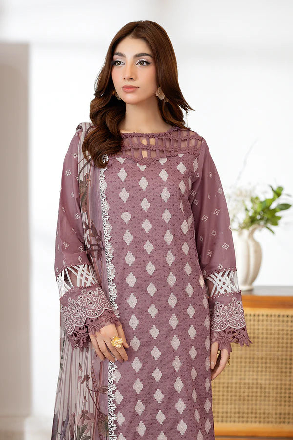 Johra Zoraline Js-497 Chikankari Lawn with Printed Chiffon Dupatta