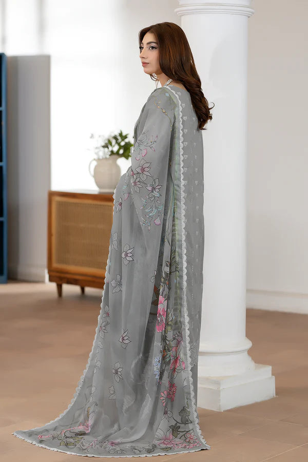 Johra Zoraline Js-501 Chikankari Lawn with Printed Chiffon Dupatta