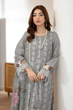 Johra Zoraline Js-501 Chikankari Lawn with Printed Chiffon Dupatta