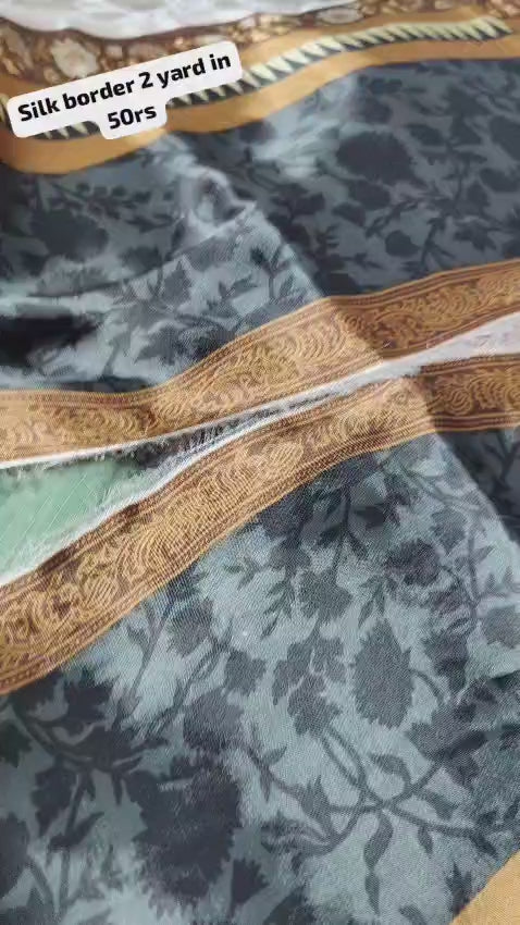 Beautiful Silk Border 2 Yard
