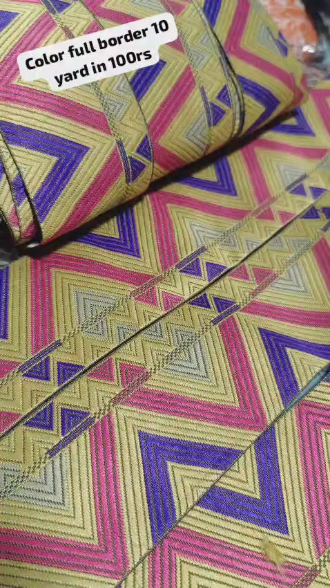 Beautiful Colorful Border 10 Yards